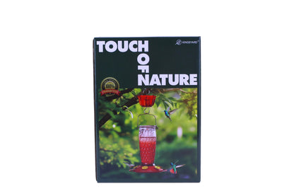 Kingsyard Touch of Nature hummingbird feeder box with Ruby-throated Hummingbirds and 100% satisfaction guarantee